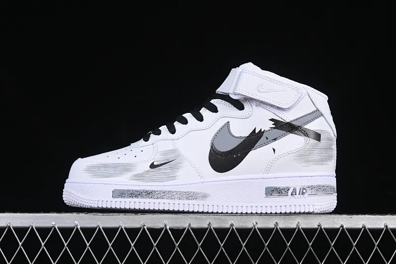 All Categories Nk Air Force 1 Air Force Series Nk Air Force 1 Mid Air Force Mid Nk Air Force 1'07 Mid Broken Hook Inkjet Painting Second Dimension Theme Air Force One Mid Casual Sneakers ZH0316-053